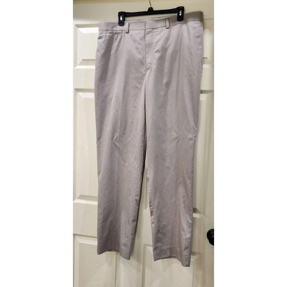 Vtg Mens L.L. Bean Classic Tan Khaki Chinos Pants Size 38